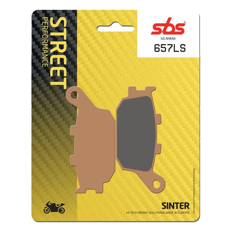PLAQUETTES SBS 657 (LS) Street Sinter - Métal fritté arrière