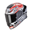 CASQUE EXO R1 EVO ZACCONE REPLICA ARGENT-NOIR-ROUGE